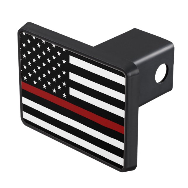 Firefighter Thin Red Line Hitch Cover 2" Receiver (Top Right)