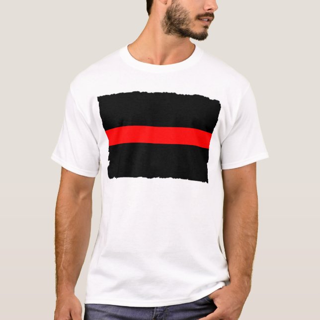 Firefighter Thin Red Line T-Shirt (Front)