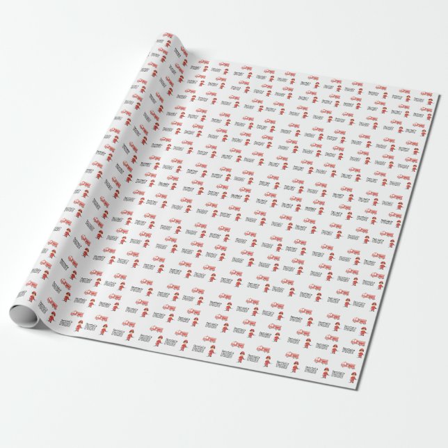 Firefighter Tissue Paper (Unrolled)