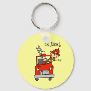 Firefighter to the Rescue T-shirts and Gifts Keychain