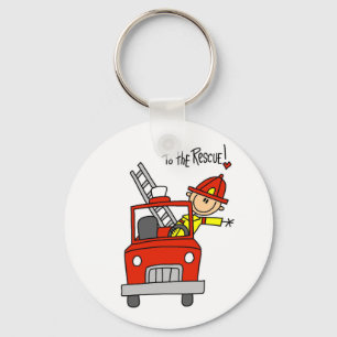 Firefighter to the Rescue T-shirts and Gifts Keychain