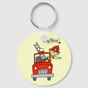 Firefighter To the Rescue Tshirts and Gifts Keychain