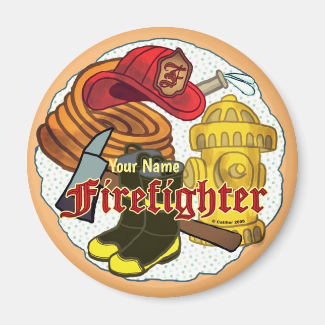 Firefighter Tools   magnet (Front)