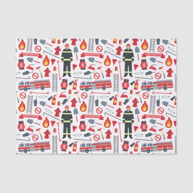 Firefighter Tools  Tissue Paper (Front)