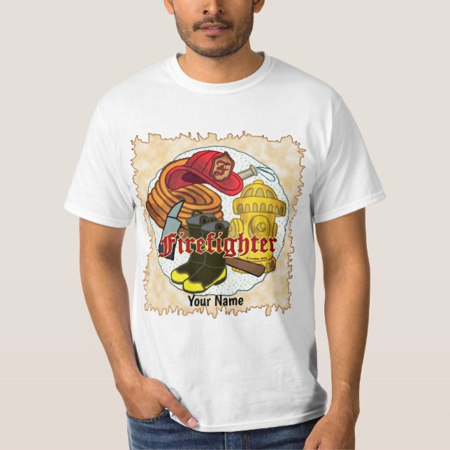 Firefighter tools tshirt (Front)