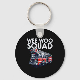 Firefighter Truck Wee Woo Squad Fireman Men Boys K Keychain