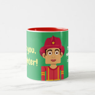 Firefighter Two-Tone Coffee Mug