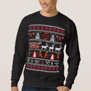 Firefighter Ugly Christmas Sweater Sweatshirt