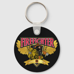 Firefighter Wings Keychain