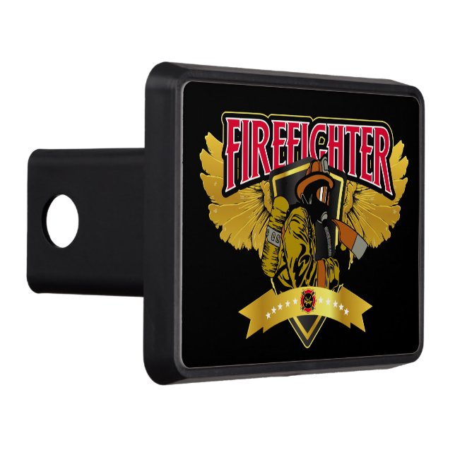 Firefighter Wings Trailer Hitch Cover (Right)