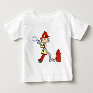 Firefighter with Hose Tshirts and Gifts