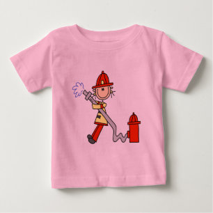 Firefighter with Hose Tshirts and Gifts