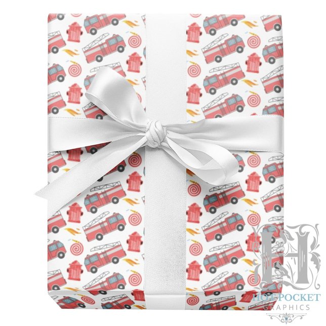 Firefighter Wrapping Paper (Creator Uploaded)
