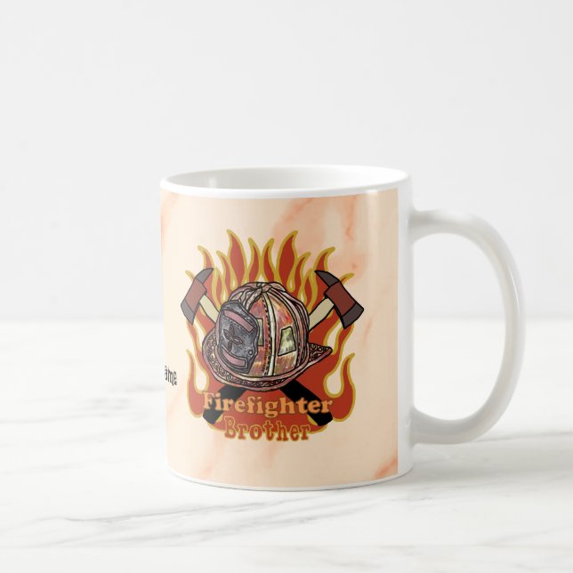 Firefighters Are Brothers firefighters mugs (Right)
