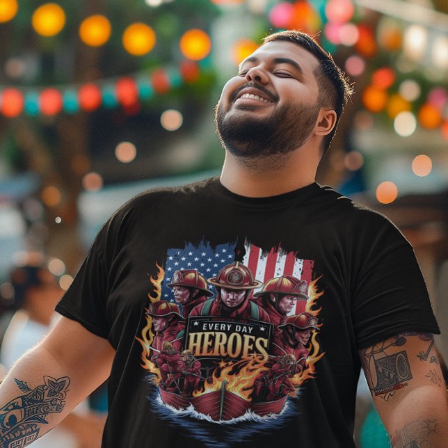 Firefighters Battling Flames T-Shirt (Creator Uploaded)