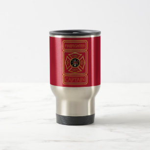 Firefighter's Cross Custom Captain Travel Mug