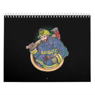 Firefighters   Firefighter Eagerly To Save Lives Calendar