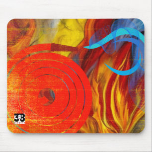 Firefighters Flare Mouse Pad