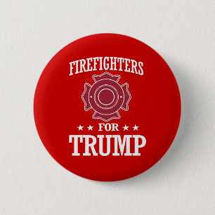 FIREFIGHTERS FOR TRUMP 2 INCH ROUND BUTTON
