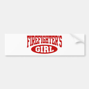Firefighter's Girl Bumper Sticker