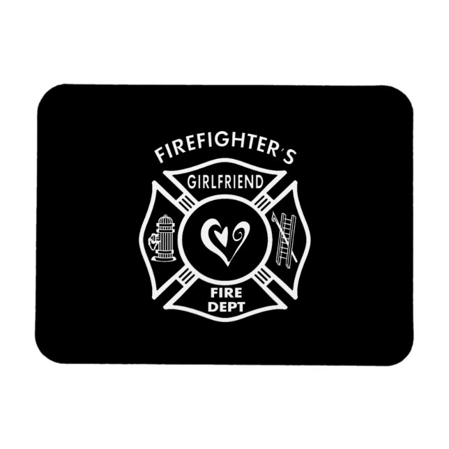Firefighter's Girlfriend Magnet (Horizontal)