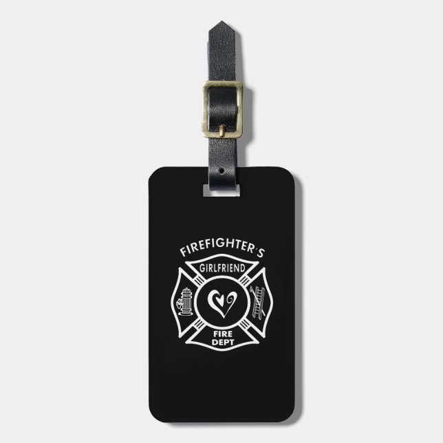 Firefighters Girlfriends Luggage Tag (Front Vertical)