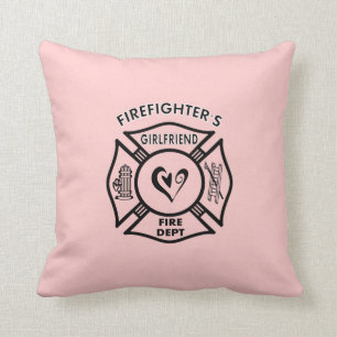 Firefighters Girlfriends Throw Pillow