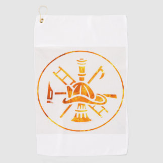 Firefighters golf towel