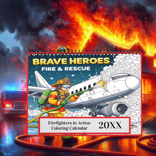 Firefighters in Action Colouring 2025/2026 Calendar (Creator Uploaded)