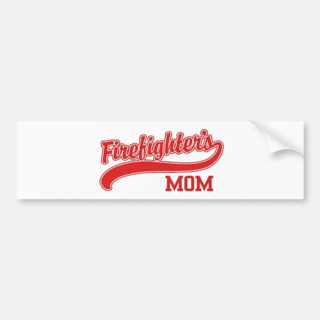 Firefighter's Mom Bumper Sticker (Front)