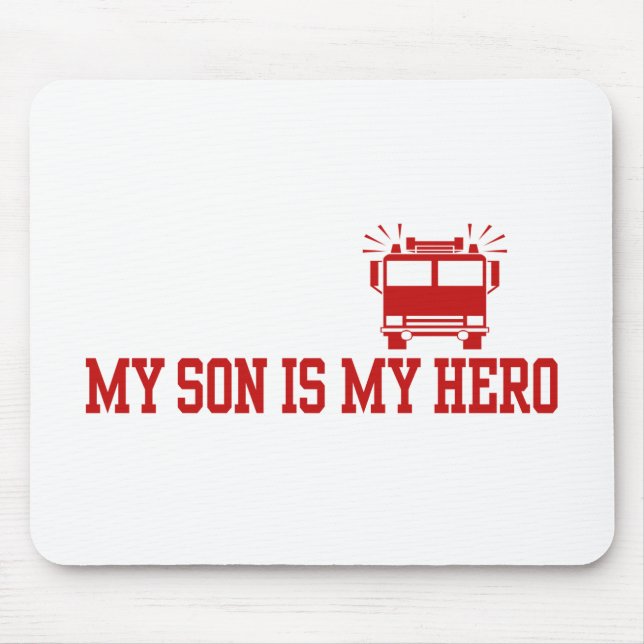Firefighter's Mom Dad Mouse Pad (Front)