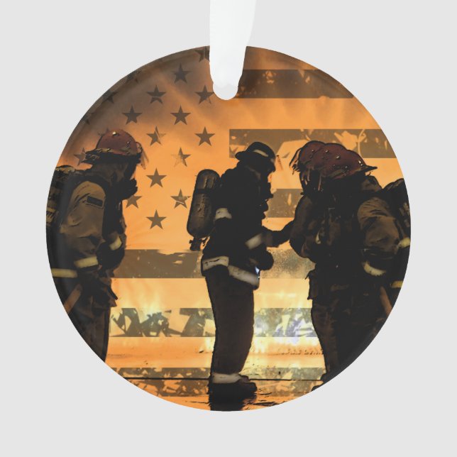 Firefighters Ornament (Front)