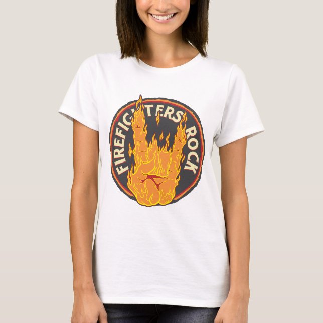 Firefighters Rock! T-Shirt (Front)
