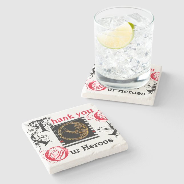FIREFIGHTERS  STONE COASTER (Side)