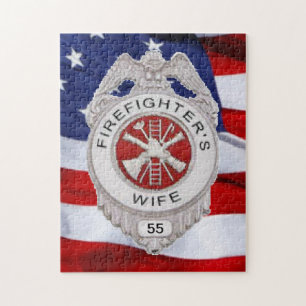 Firefighter's Wife Custom Jigsaw Puzzle