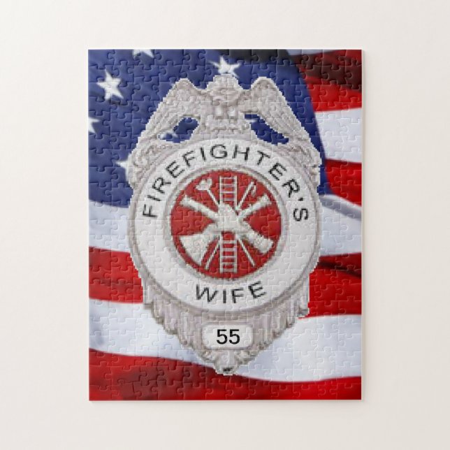 Firefighter's Wife Custom Jigsaw Puzzle (Vertical)