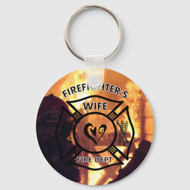 Firefighters Wife Keychain (Front)