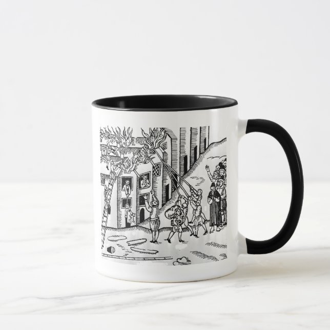 Firefighting during the Great Fire of London Mug (Right)