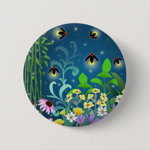 Fireflies 2 inch round button