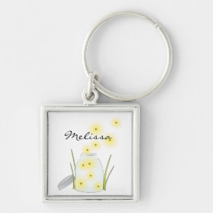 Fireflies Flying Keychain