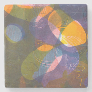 Fireflies I Stone Coaster