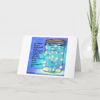 Fireflies in Jar Blank Greeting Card ©2011