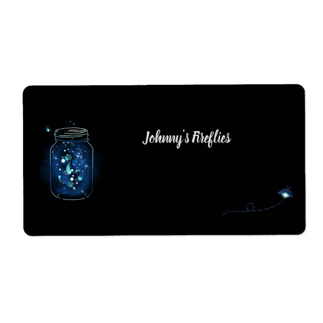 Fireflies in Jar Personalized Mason Jar (Front)