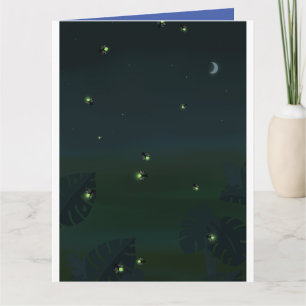 FIREFLIES LIGHTENING BUGS BIRTHDAY GREETING CARDS