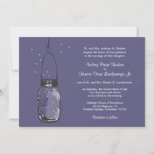 Fireflies & Mason Jar Wedding Invitations