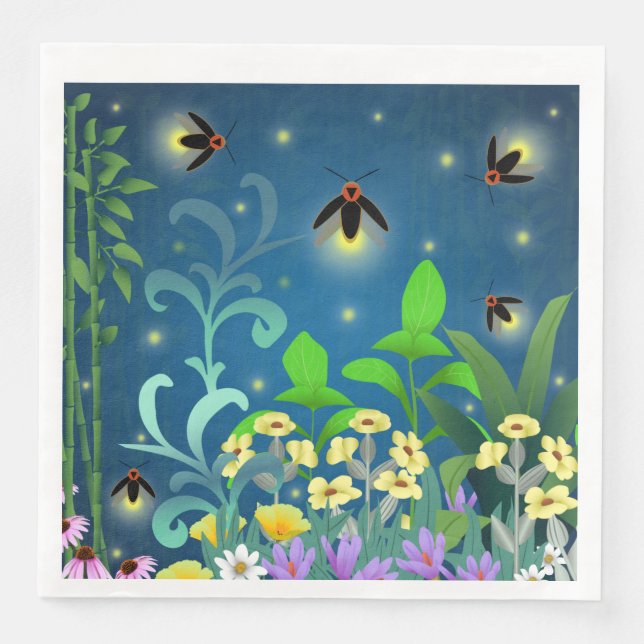Fireflies Napkin (Front)