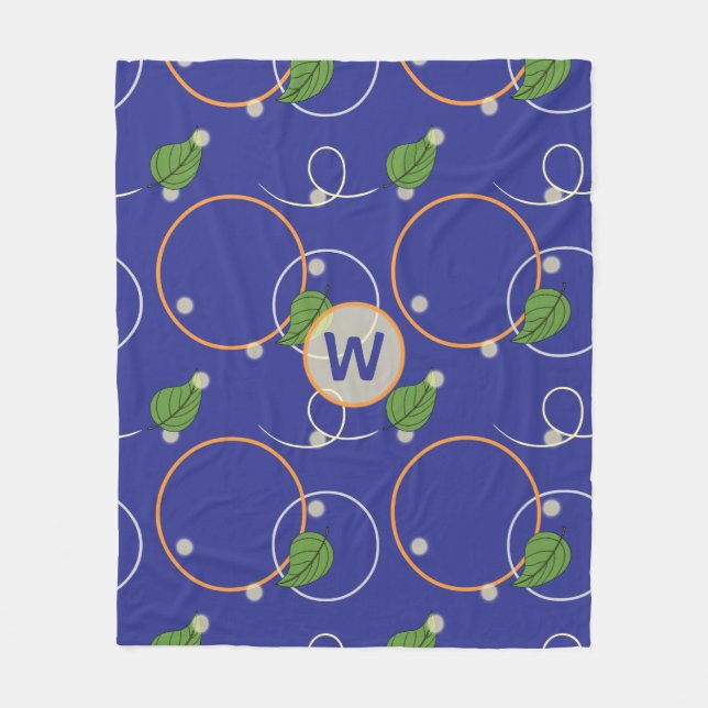 Fireflies Over Water Fleece Blanket (Front)