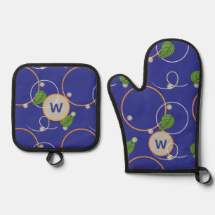 Fireflies Over Water Oven Mitt & Pot Holder Set