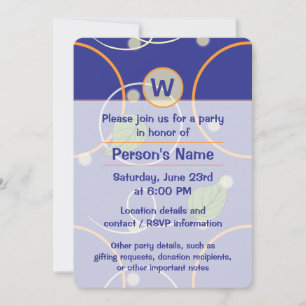 Fireflies Over Water Party Invitation