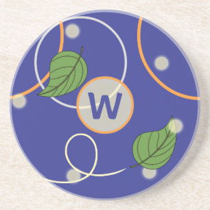 Fireflies Over Water Sandstone Coaster